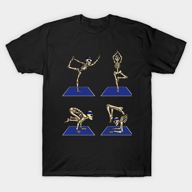 Skeleton Yoga T-Shirt by underheaven